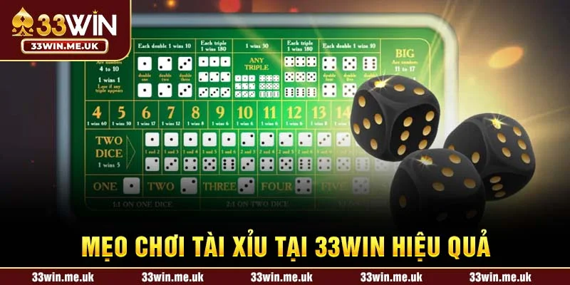 Mẹo chơi tài xỉu tại 33WIN hiệu quả